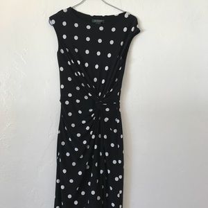 Ralph Lauren Dress Black and White Polkadot